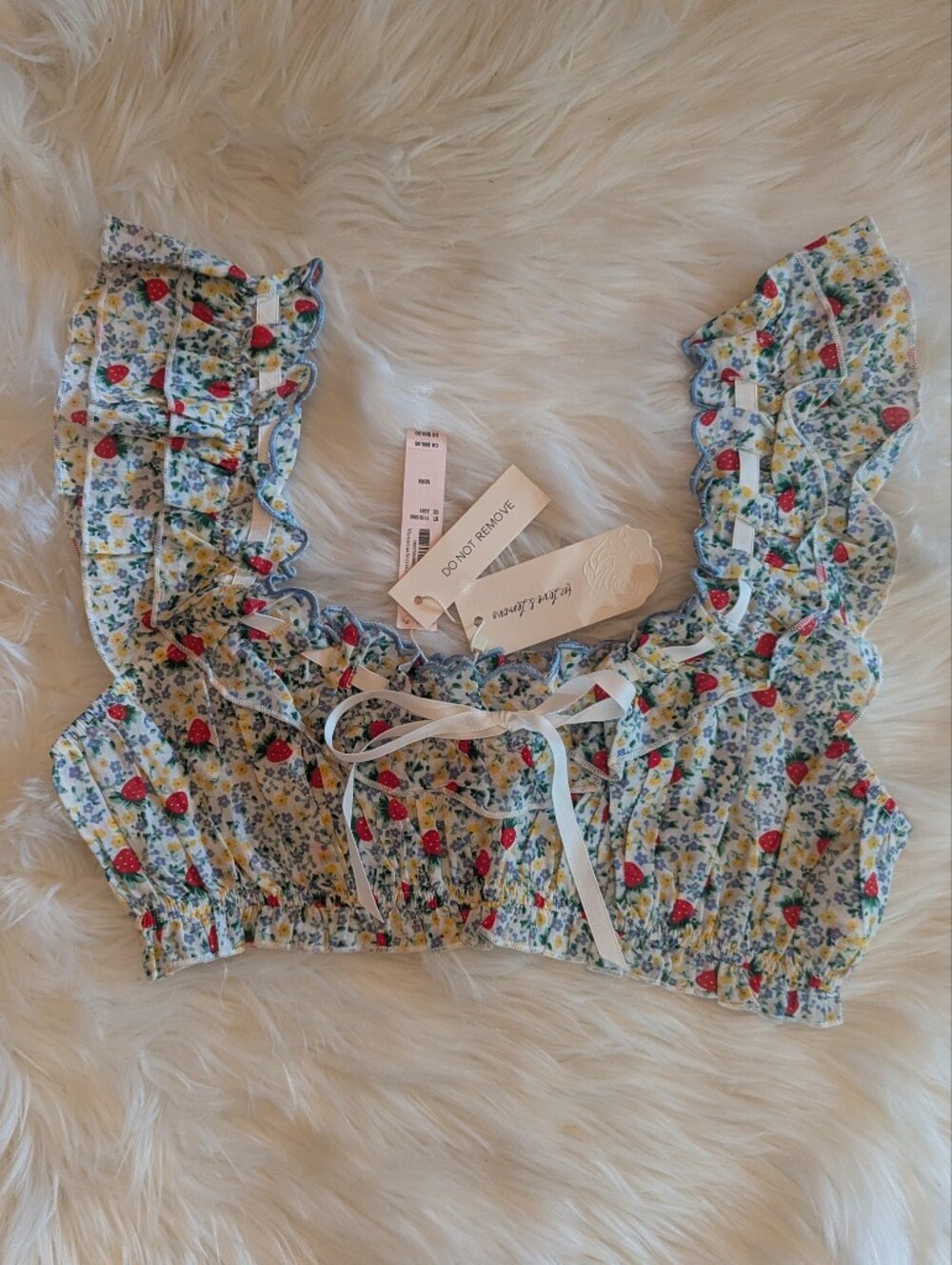 For Love And Lemons Strawberry Kiss Top Size M NWT